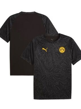 Borussia Dortmund Puma 2025/26 Pre-Match Training Jersey - Black